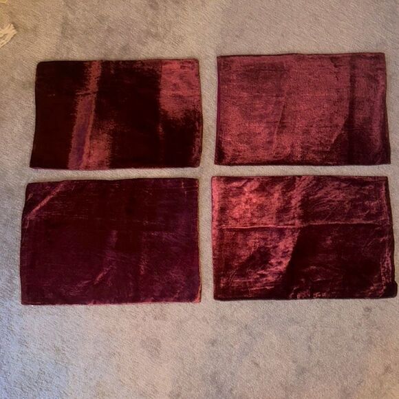 Garnet Placemats from India set of Six! - Picture 2 of 8